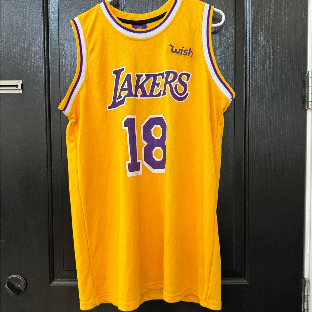 Lakers Yellow Basketball Jersey